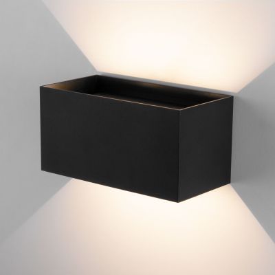 Уличный настенный светодиодный светильник WINNER DOUBLE LED IP54 Elektrostandard 35137/W черный