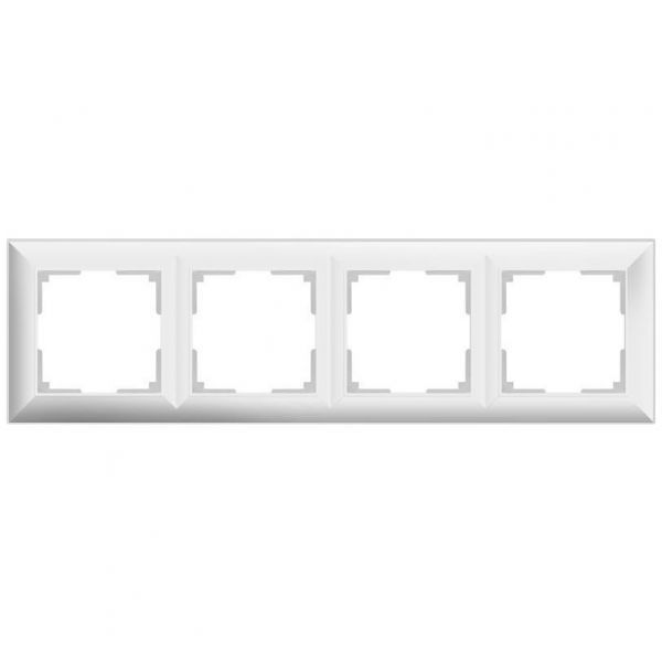 Рамка на 4 поста Werkel W0042201 белый (WL14-Frame-04)