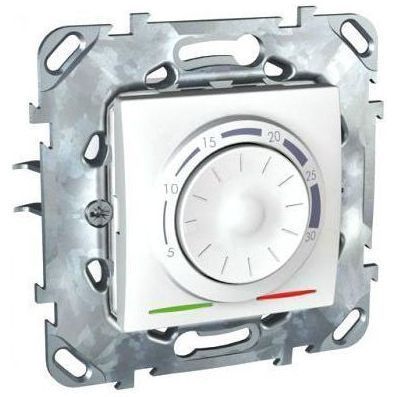 Термостат электронный 8А SE Unica Бел (от +5 до +30С) MGU5.501.18ZD