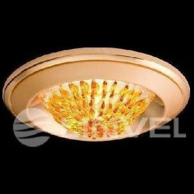 Светильник встраиваемый Linvel MS84 D PN/G/PN(YL) под MR-16 с желтой паутинкой