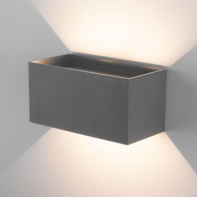 Уличный настенный светодиодный светильник WINNER DOUBLE LED IP54 Elektrostandard 35137/W серый