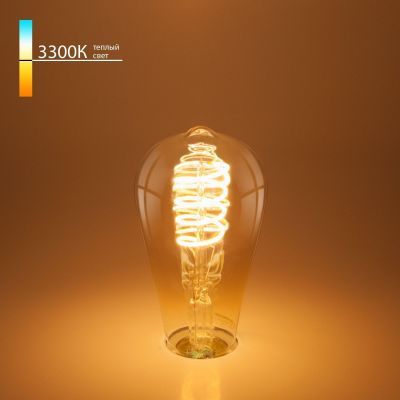 Филаментная светодиодная лампа Elektrostandard FDL 8W 3300K E27 (ST64 спираль тонированный) (BLE2717)