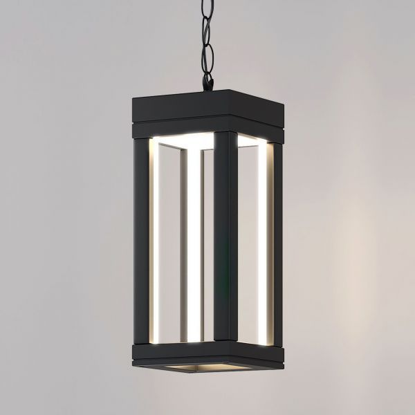 Уличный подвесной светодиодный светильник Frame LED IP54 Elektrostandard 1528 TECHNO LED черный