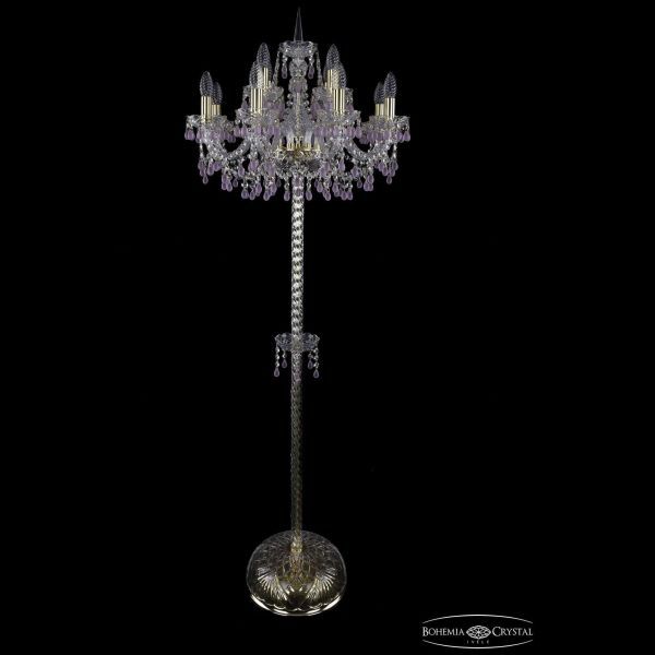 Торшер Bohemia Ivele Crystal 1410T2/8+4/195-165/G/V7010
