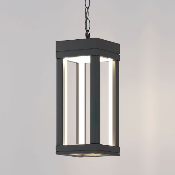 Уличный подвесной светодиодный светильник Frame LED IP54 Elektrostandard 1528 TECHNO LED серый