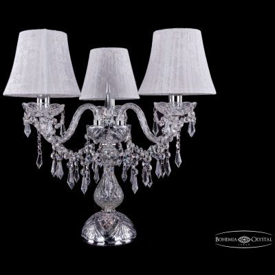 Настольная лампа Bohemia Ivele Crystal 1403L/3/141-39/Ni/SH41-160
