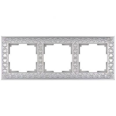 Рамка 3-местная Werkel W0031521 жемчужный (WL07-Frame-03)
