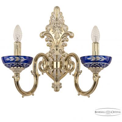 Бра бронзовые 7203B15P/2/210 GW P Clear-Blue/H-1j Bohemia Ivele Crystal