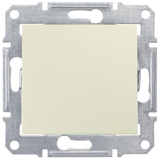 Переключатель 1-клавишный Schneider Electric Sedna Бежевый 10А (сх.6)
