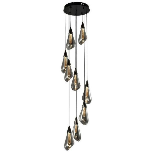 Подвесной светодиодный светильник G52137/9BK+GD SM Gerhort