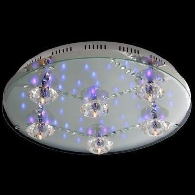 Люстра Linvel LV 8516/6 Хром /LED фиолетовый+белый