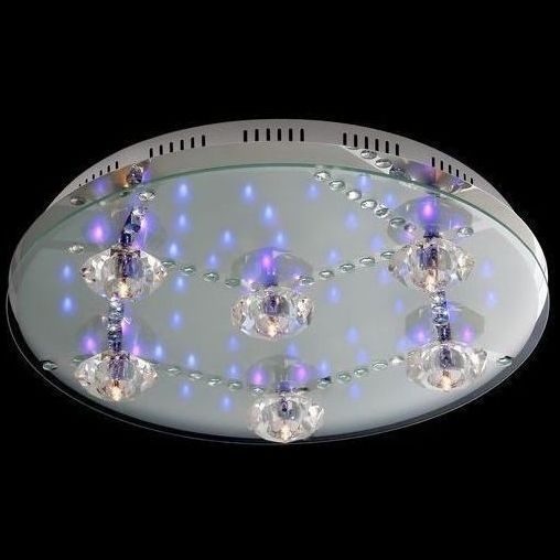 Люстра Linvel LV 8516/6 Хром /LED фиолетовый+белый