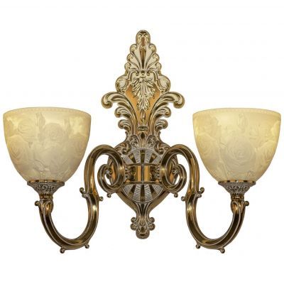 Бра бронзовые 7203B15P/2/210 GW P1 U Rose Bohemia Ivele Crystal