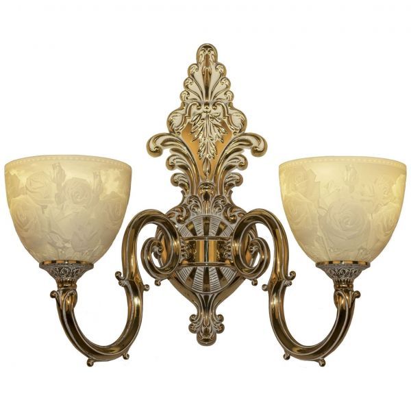 Бра бронзовые 7203B15P/2/210 GW P1 U Rose Bohemia Ivele Crystal