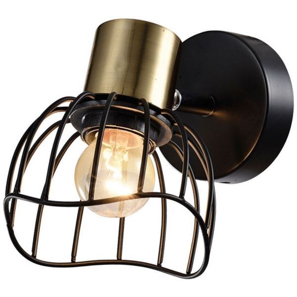 Светильник ЭкономСвет 14966/1wBK+AB BK