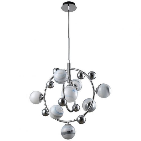 Подвесная люстра Crystal Lux Salvadore SP8V Chrome Salvadore