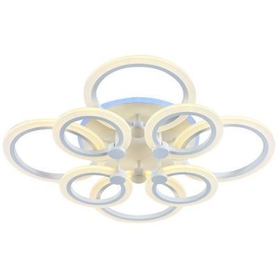 Потолочный светодиодный светильник 8076/4+4 WHT 144W+11W RGB белый Profit Light
