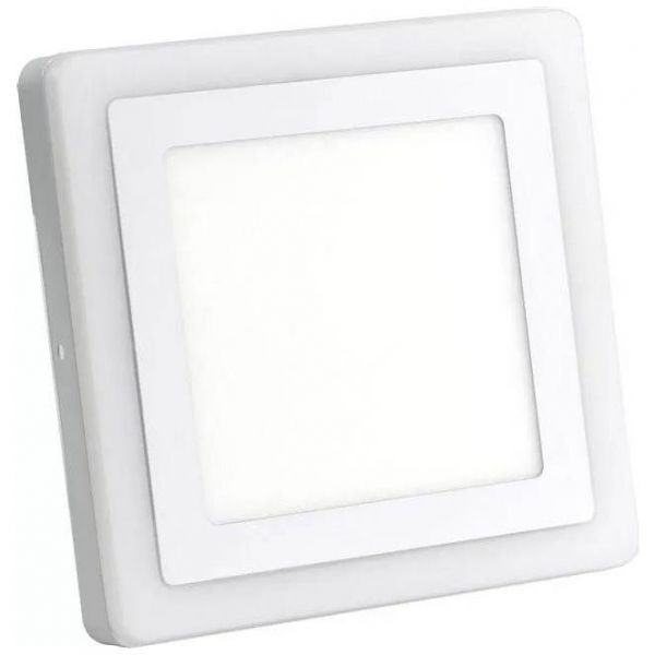 Накладной светодиодный светильник 18W 3000K с синим контуром Smartbuy SBLSq1-DLB-18-3K-B