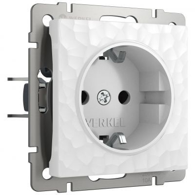Розетка с заземлением Werkel W1271001 белый