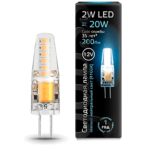 Лампа Gauss 207707202 LED G4 12V 2W 4100K
