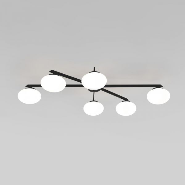 Умный потолочный светильник Eurosvet 70220/6 черный Smart