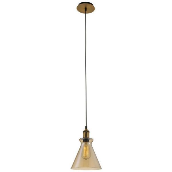 Светильник подвесной Crystal Lux CAMPANELLA SP1 AMBER
