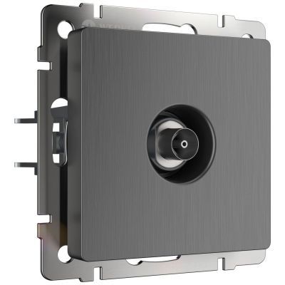 ТВ-розетка оконечная Werkel W1183004 графит рифленый (WL04-TV)