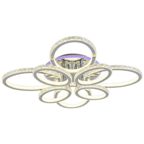 Светодиодная люстра Profit Light 8033/4+4 CHR