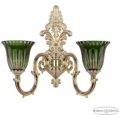 Бра бронзовые 7203B15P/2/210 GW P2 U Clear-Green/H-1k Bohemia Ivele Crystal