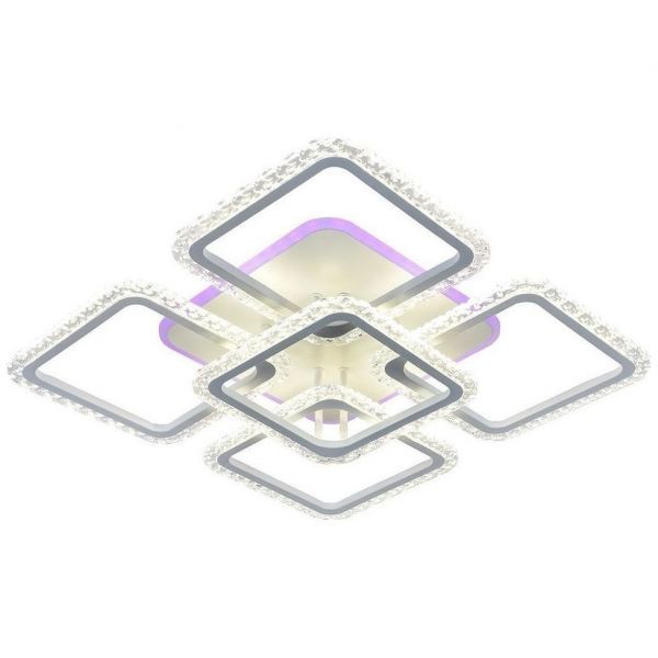Потолочный светодиодный светильник 18029/4+1 WHT 140W+12W RGB Profit Light