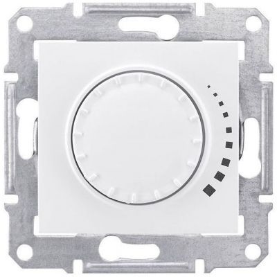 Светорегулятор поворотно-нажимной Schneider Electric Sedna Белый 60-500Вт, для л/н и г/л с обмот. трансформатором