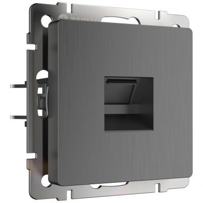 Розетка Ethernet RJ-45 Werkel W1181004 графит рифленый (WL04-RJ-45)