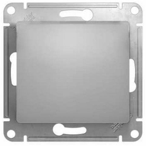 Переключатель 1-клавишный SE Glossa Алюминий, сх.6 GSL000361