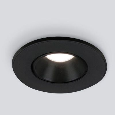 Встраиваемый точечный светодиодный светильник Elektrostandard 25025/LED 3W 4200K BK черный