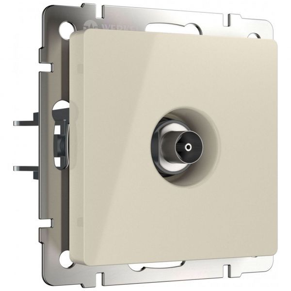 ТВ розетка проходная Werkel W1184003 слоновая кость (WL03-TV-2W-ivory)