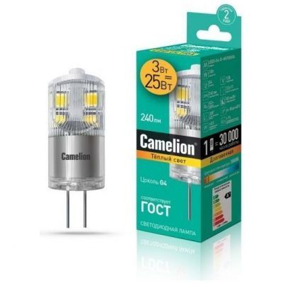 Светодиодная лампа Camelion LED3-G4-JD-NF/830/G4