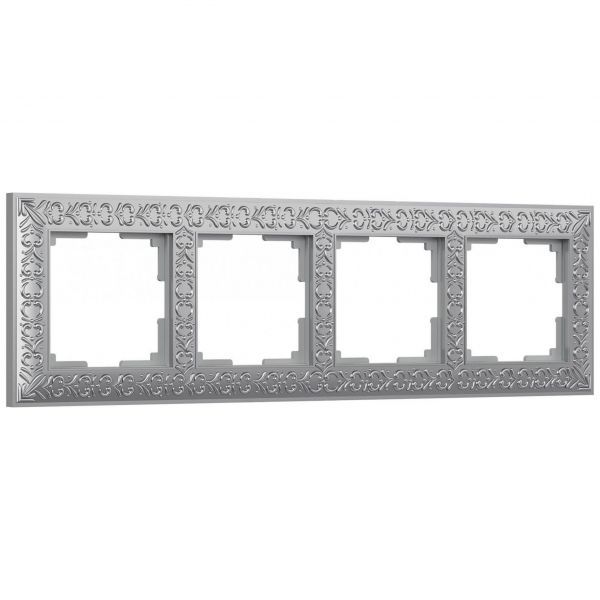 Рамка на 4 поста Werkel W0041522 хром матовый (WL07-Frame-04)