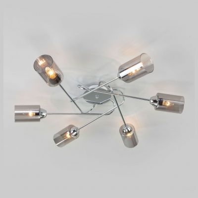 Потолочная люстра Eurosvet 30167/6 хром Motive