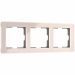 Рамка на 3 поста Acrylic айвори Werkel W0032743