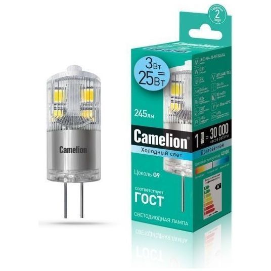 Светодиодная лампа Camelion LED3-G4-JD-NF/845/G4