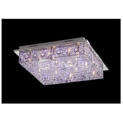 Люстра LV 8238/12 CH G4 12V*20W пульт/LED фиолетовый