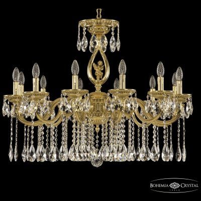 Люстра бронзовая 75401/12/300 A G FA1B Bohemia Ivele Crystal