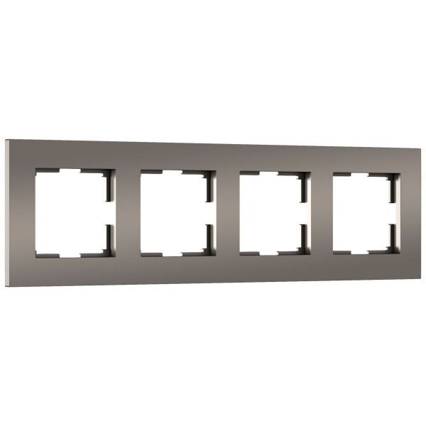Рамка на 4 поста Slab (бронза матовый) W0042963 Werkel