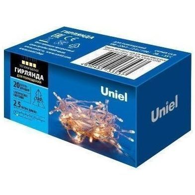 Гирлянда для помещений Uniel ULD-S0250-020/STA WARM WHITE IP20