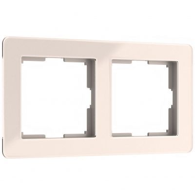 Рамка на 2 поста Acrylic айвори Werkel W0022743