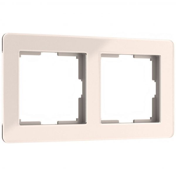 Рамка на 2 поста Acrylic айвори Werkel W0022743