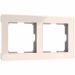 Рамка на 2 поста Acrylic айвори Werkel W0022743