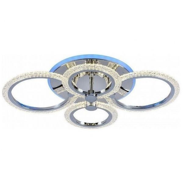 Потолочный светодиодный светильник 8003/4 CHR 76W+8W RGB Profit Light