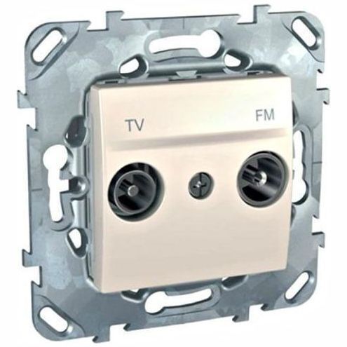 Розетка TV-FM SE Unica Беж оконечная MGU5.452.25ZD