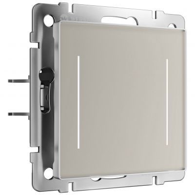 Сенсорный выключатель двухклавишный с подсветкой (дымчатый) W4522014 Werkel